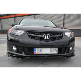 Накладка сплиттер на передний бампер на Honda Accord VIII Type-S